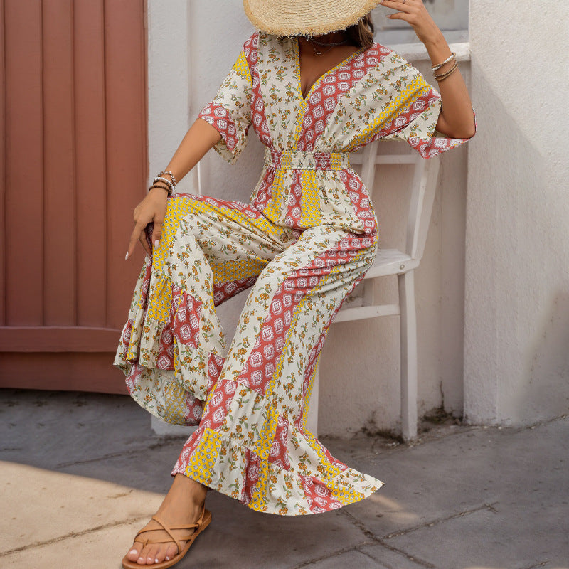 Boho Patchwork Maxi Dress