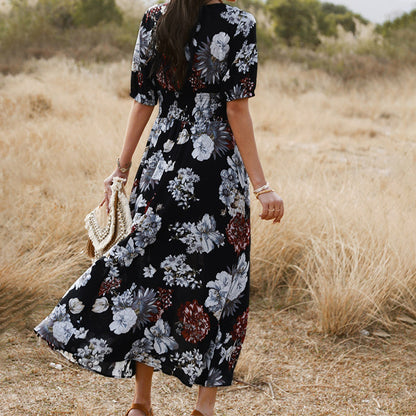 Bohemian Floral Maxi Dress