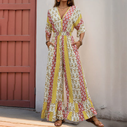 Boho Patchwork Maxi Dress